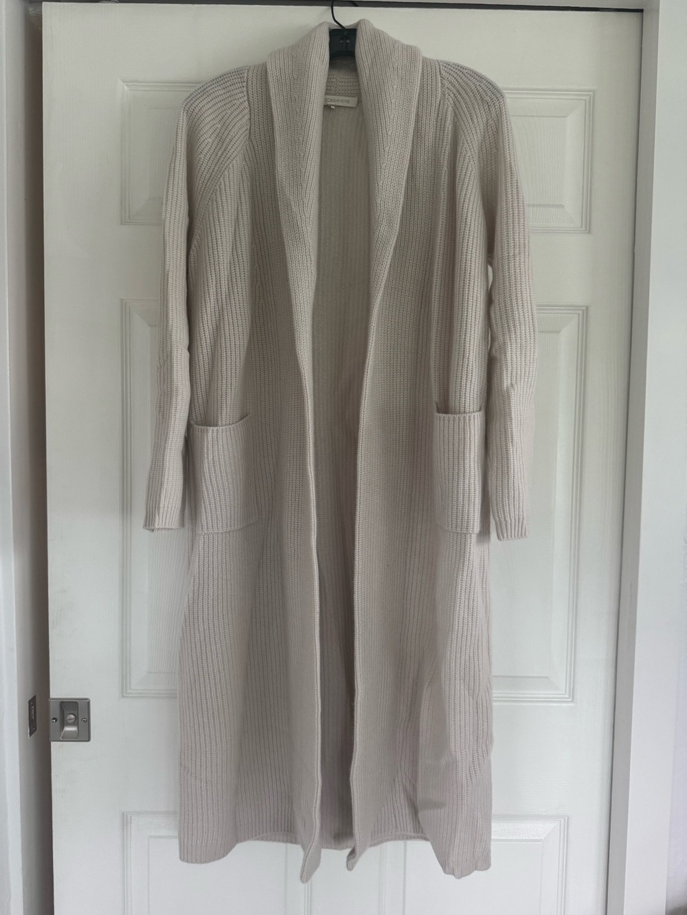 Naked Cashmere 100% Cashmere Long Cardigan Alabaster XS